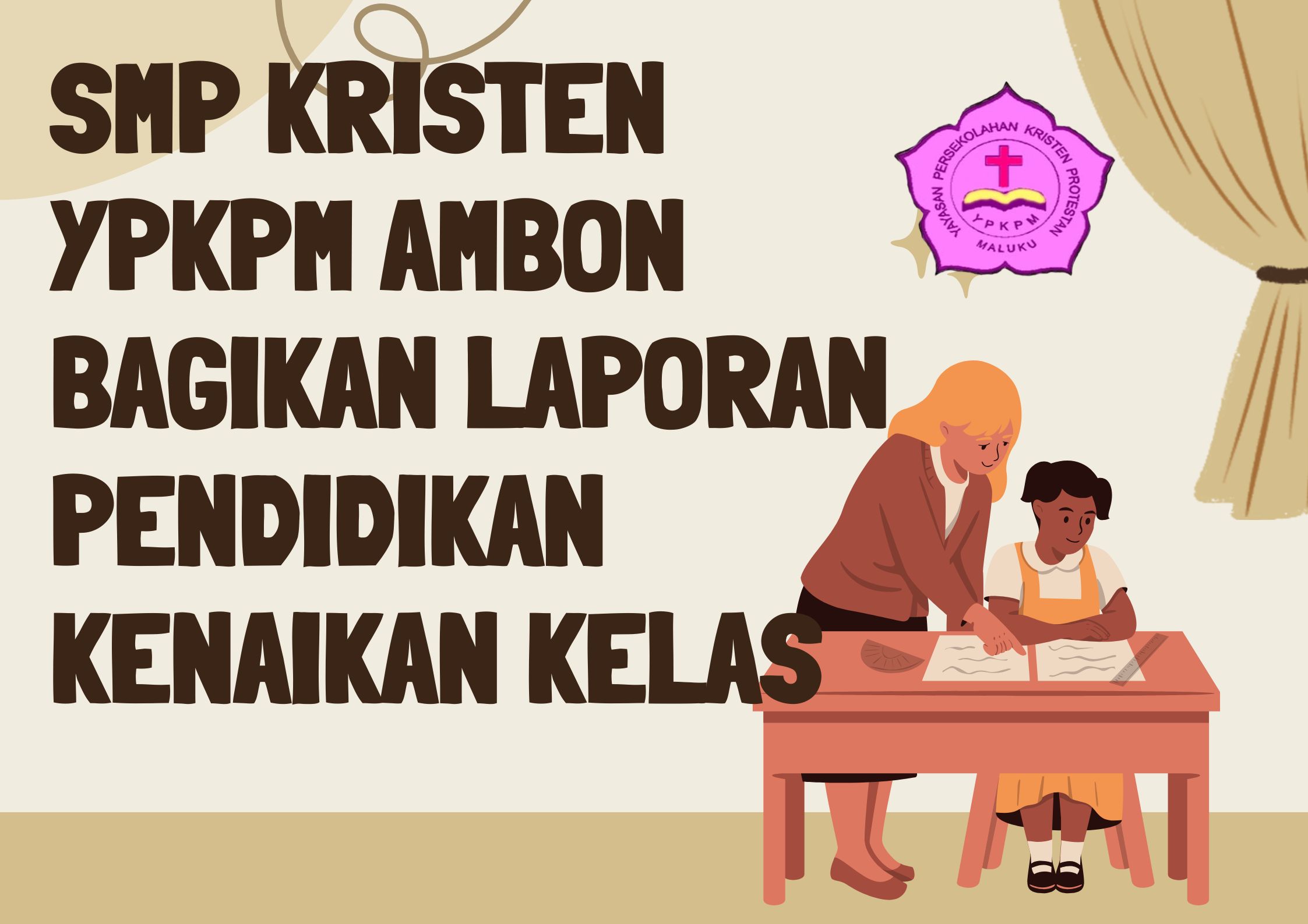 Kuning Ilustrasi Poster Harap Tenang Sedang Ada Ujian